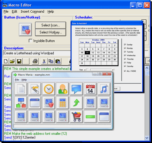 macro, macros, automate, windows, batch, script, launch, keyboard, recorder, schedule, mania, bat, run, unattended, magic, vbscr