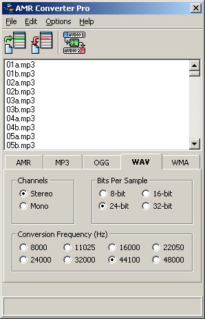 amr, converter, conversion, convert, software, audio, music, sound, mp3, wma, wav, ogg, mp2, mpc, aac, ac3, aiff, au, vox, gsm