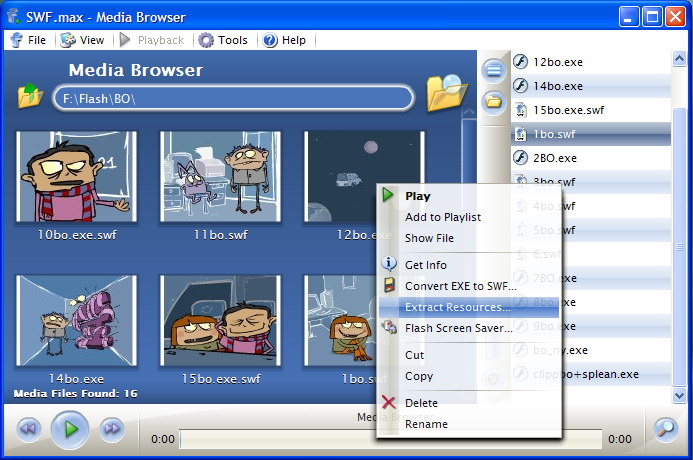 Aero SWF.max Flash Player