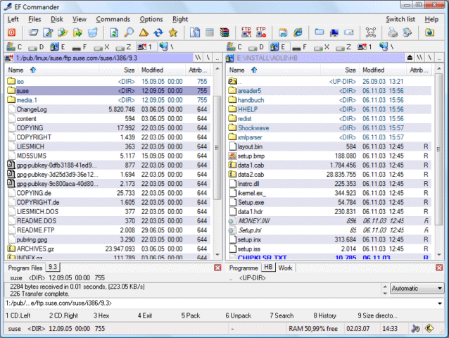 EFSoftware,EFCW,Commander,Shell,Tool,Utility,File Manager,Norton,Explorer Replacement,FTP,SFTP,FTPS,SSH,SCP,Packer,7-Zip,7ZIP,ACE,ARC,ARJ,BZIP,BZIP2,CAB,CPIO,GZIP,IMG,ISO9660,LHA,RAR,RPM,SFX,SQX,TAR,TBZ,TGZ,TXZ,XZ,ZIP,Zip64,ZOO