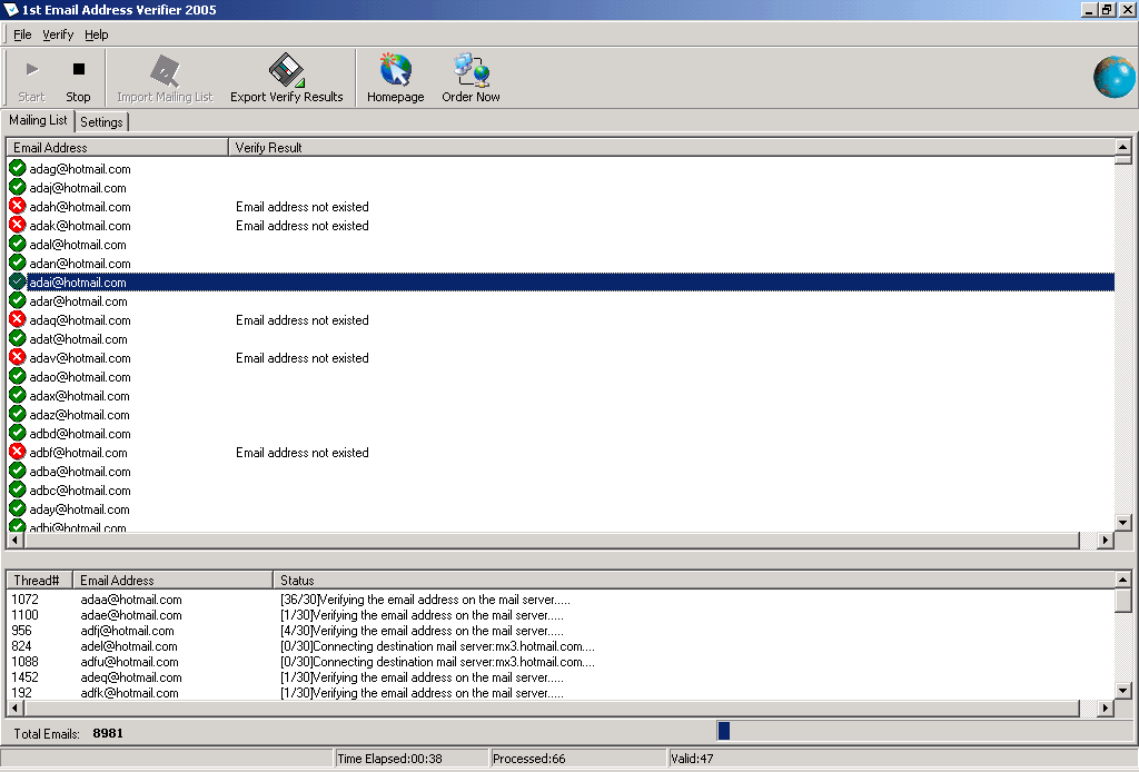 1st Email Address Verifier 2006