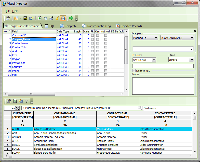 Visual Importer