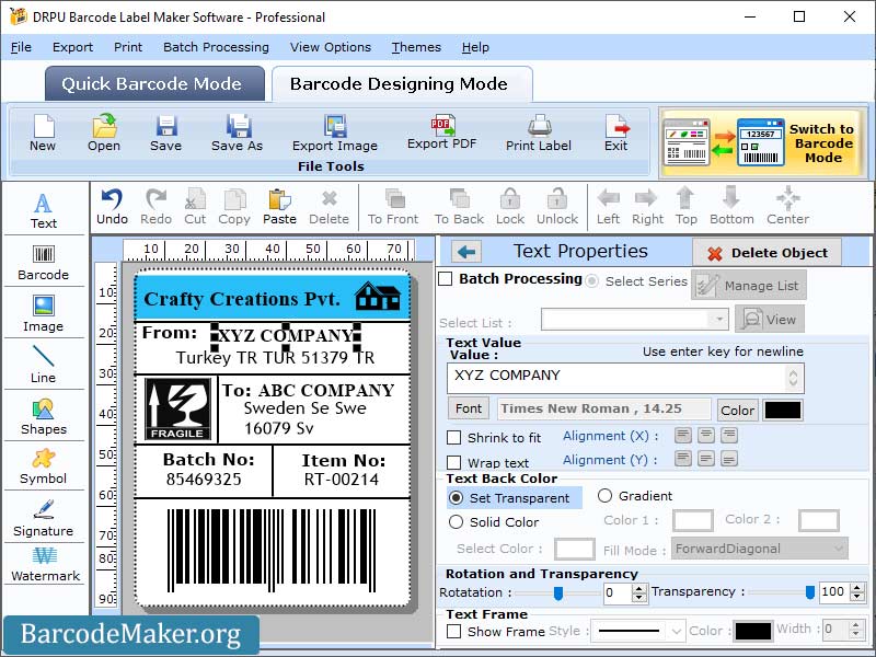 Barcode Maker