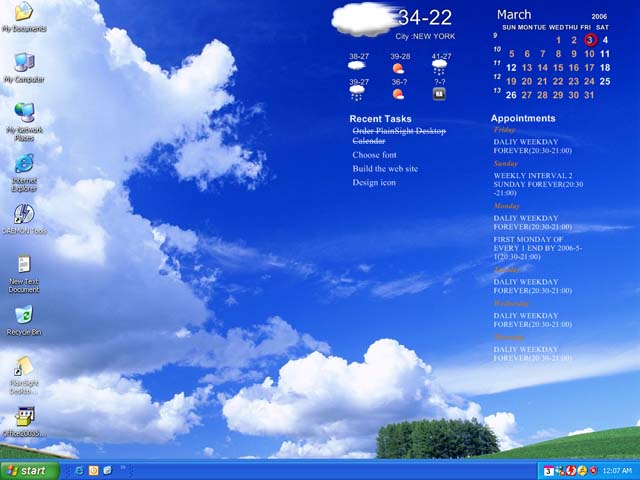 desktop calendar,wallpaper, task, appointment, weather, outlook calendar
