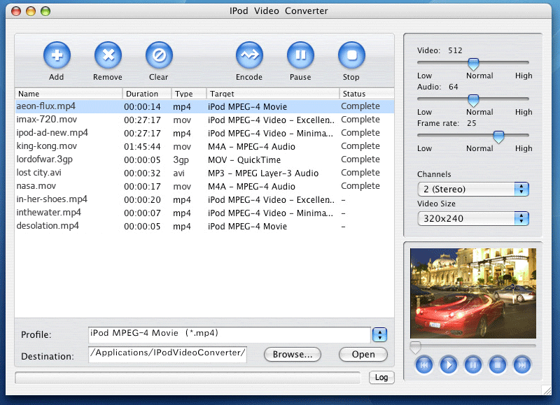 iPod converter, iPod software, iPod converter software download, iPod Video Converter, iPod Video Converter for Mac, iPod mp4 so