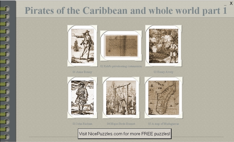 Pirate, Caribbean, free, puzzle, download, freeware, game puzzles