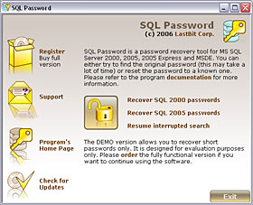 MS SQL Server 2000, 2005, 2005 Express, MSDE 2000, Microsoft SQL Server Desktop Engine, sql password, SQL, server, master, maste