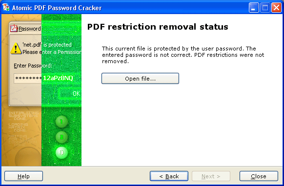 Atomic PDF Password Recovery