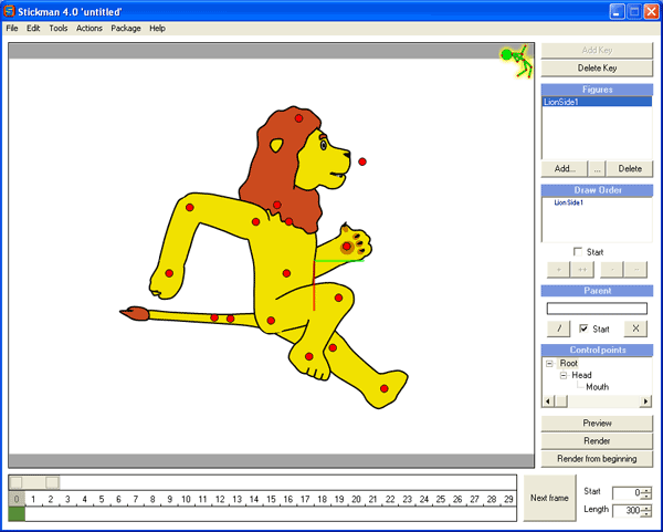 Animation, 2D, easy, for children, amateurs, Stickman