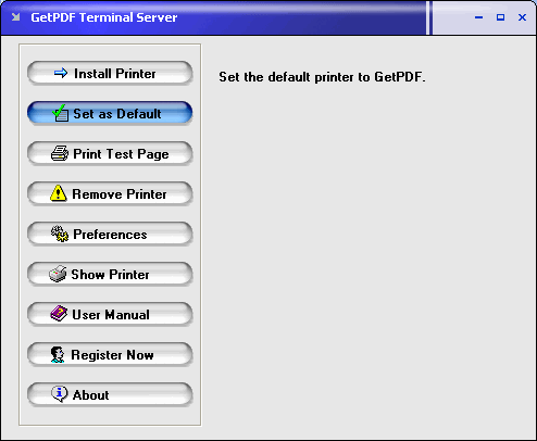 GetPDF Terminal Server