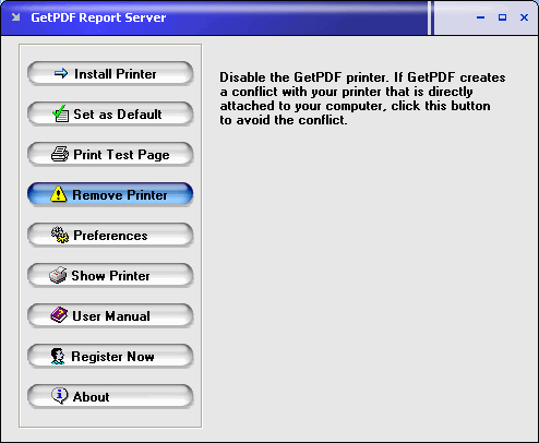 GetPDF Report Server