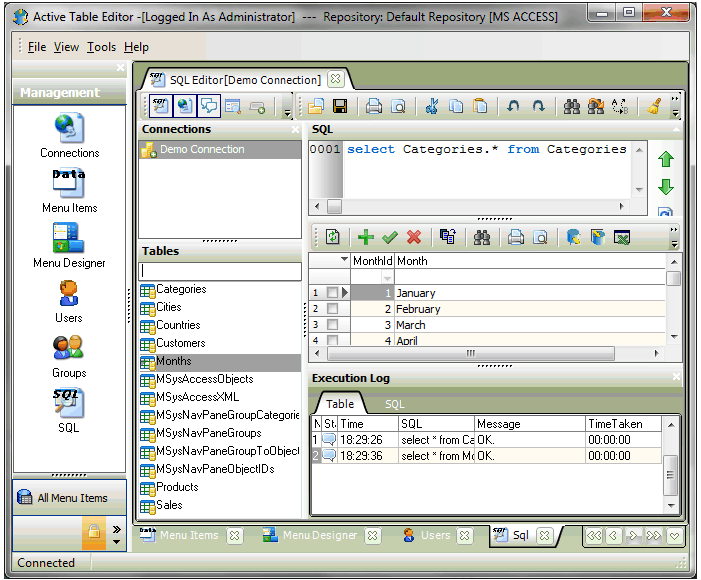 Active Table Editor