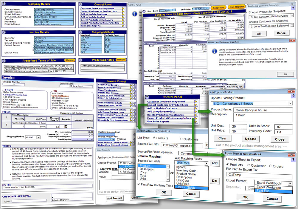Customer Invoice Template