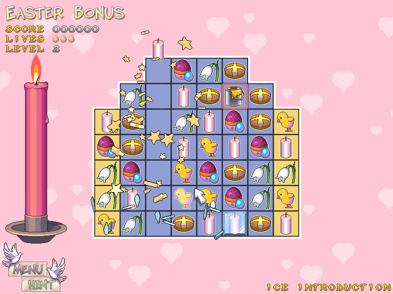 Puzzle, Holiday, Easter, Bonus, Egg, Chicks, Rabbit, Match-3, match, three, bejewelled, bejeweled, tetris, game, download, PC, f