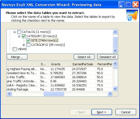 Exult XML Conversion Wizard