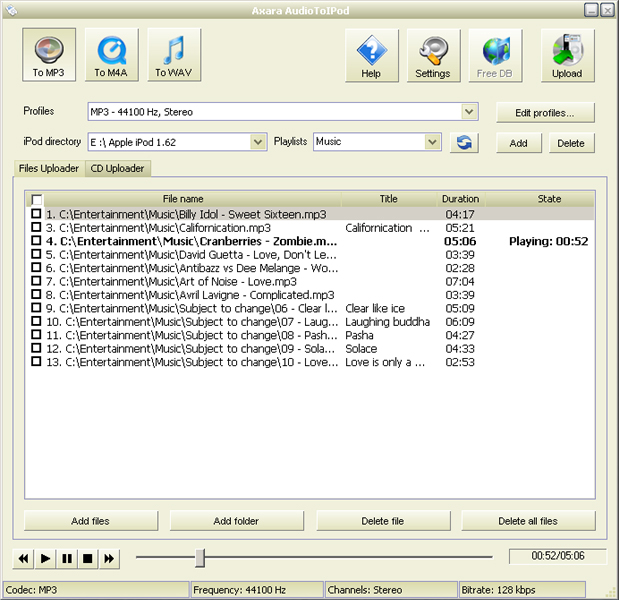 AudioToiPod, Audio Converter, Audio Ripper, Audio Grabber, AudioCDRipper, AudioCDGrabber, CDDA, AudioCD, iPod software, Quick Ti