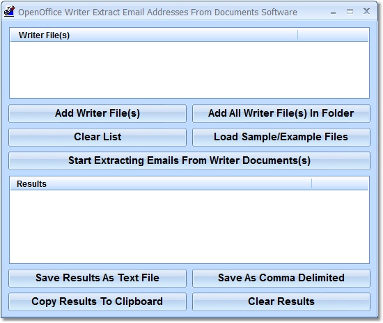 OpenOffice Writer Extract Email Addresses From Doc