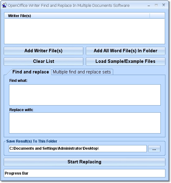 OpenOffice Writer Find and Replace In Multiple Doc