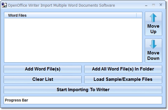 OpenOffice Writer Import Multiple Word Documents S
