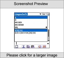 LingvoSoft Dictionary German - Czech for Palm OS