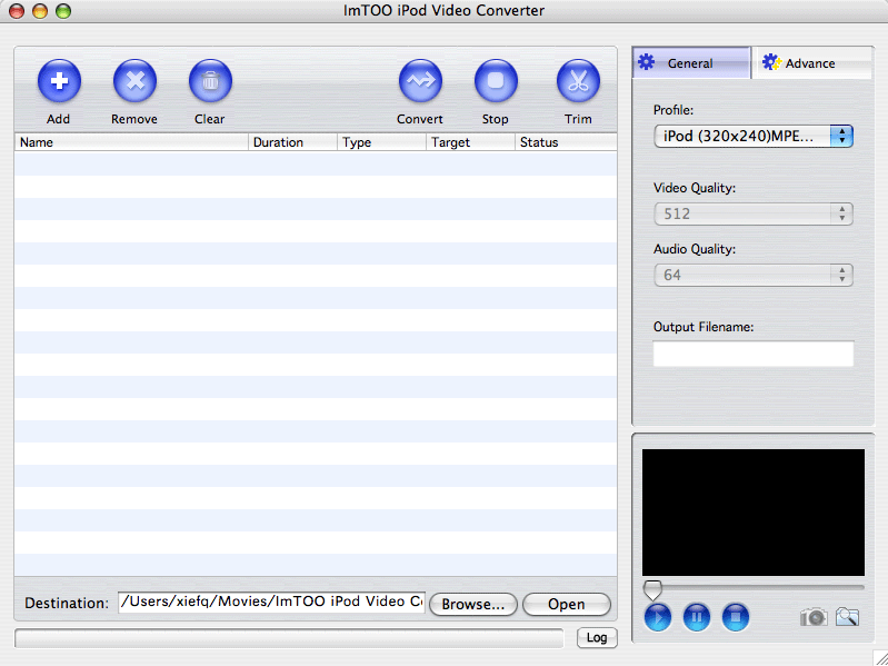 ImTOO iPod Video Converter for Mac
