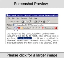 Internet Explorer Page-Reader Bar