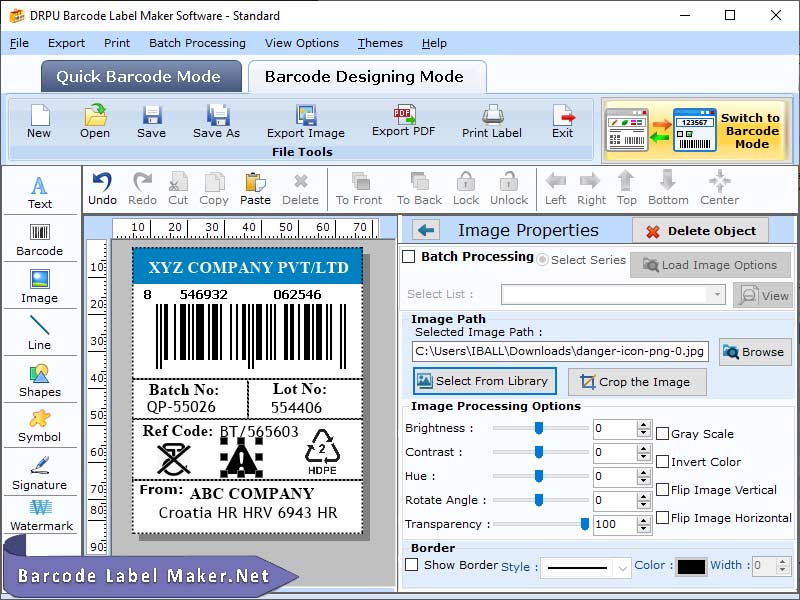 Barcode Label Maker