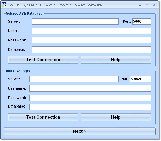 IBM DB2 Sybase ASE Import, Export & Convert Softwa