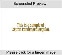 ZetronSansCondensedUT Family Mac