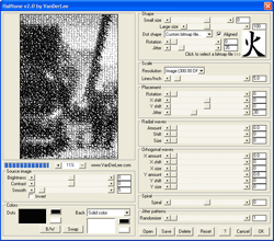 halftone,half,tone,pattern,dither,offset,dot,dots,rotate,rotation,shape,form,star,pentagon,hexagon,octagon,square,rectangle,line