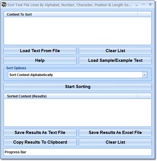Sort Text File Lines By Alphabet, Number, Characte