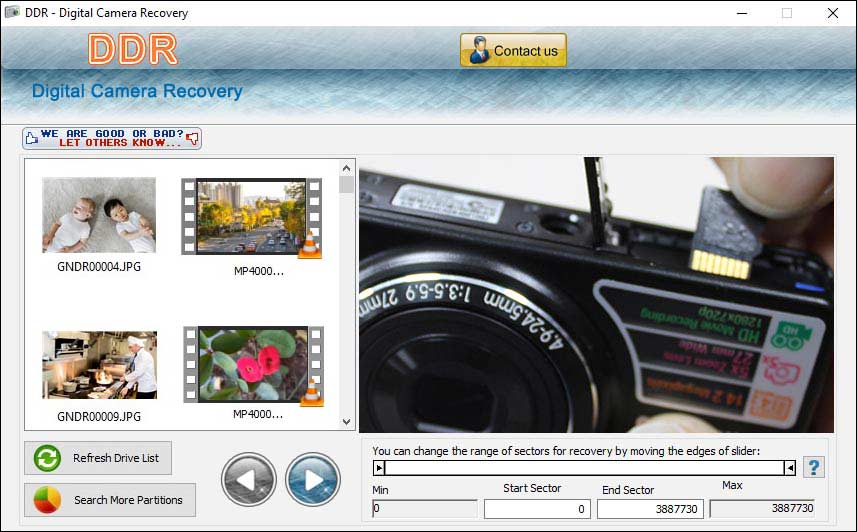 Camera Unerase Software