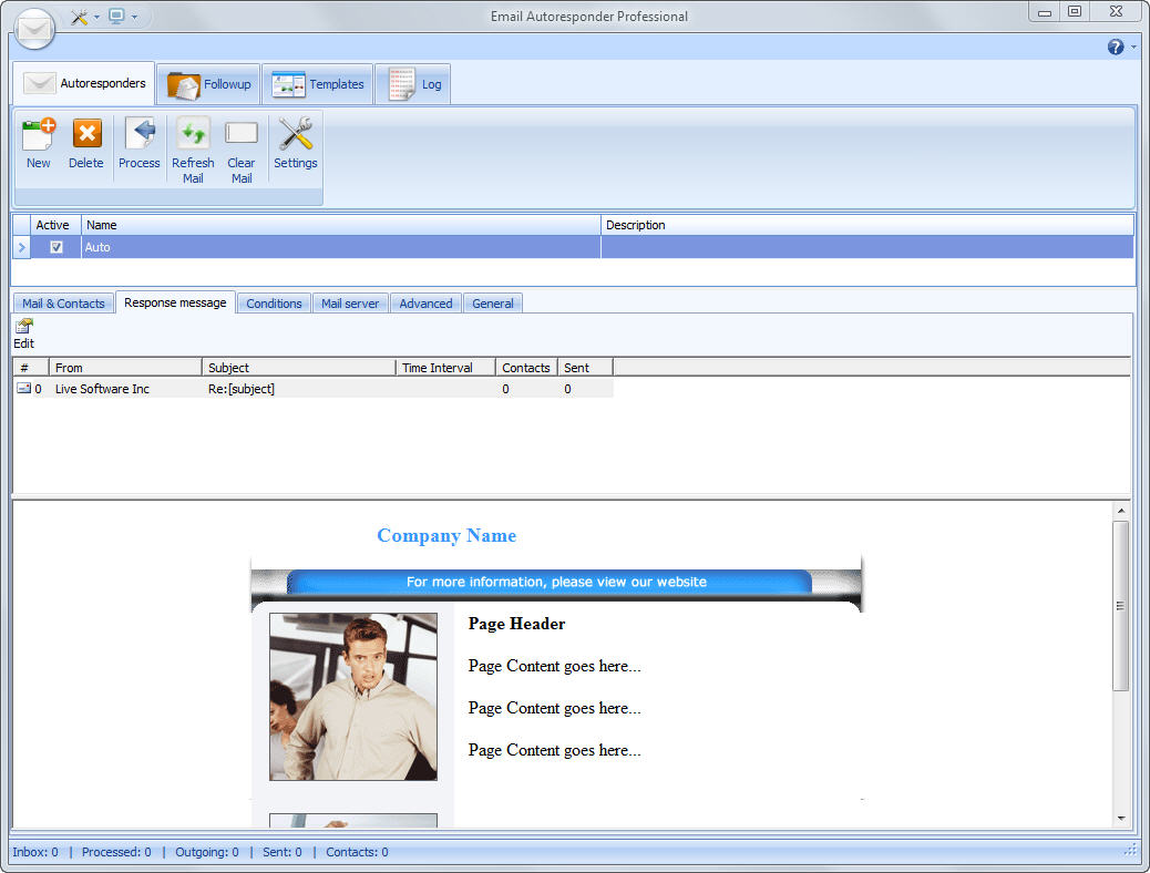 Live Email Autoresponder