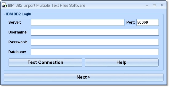 IBM DB2 Import Multiple Text Files Software