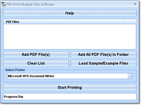 PDF Print Multiple Files Software