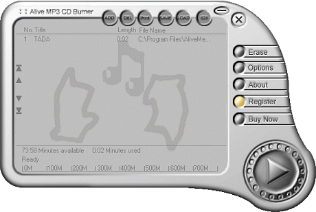 Alive MP3 Audio CD Burner