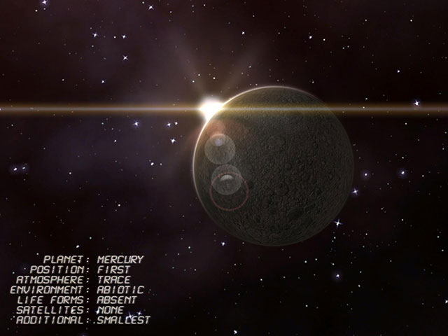 Mercury Observation 3D Screensaver
