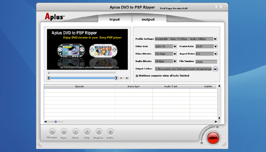 Aplus DVD to PSP Converter