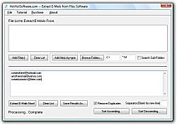 E-Mail Extraction software to get e-mail addresses