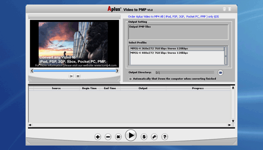 Aplus Video to Portable Player
