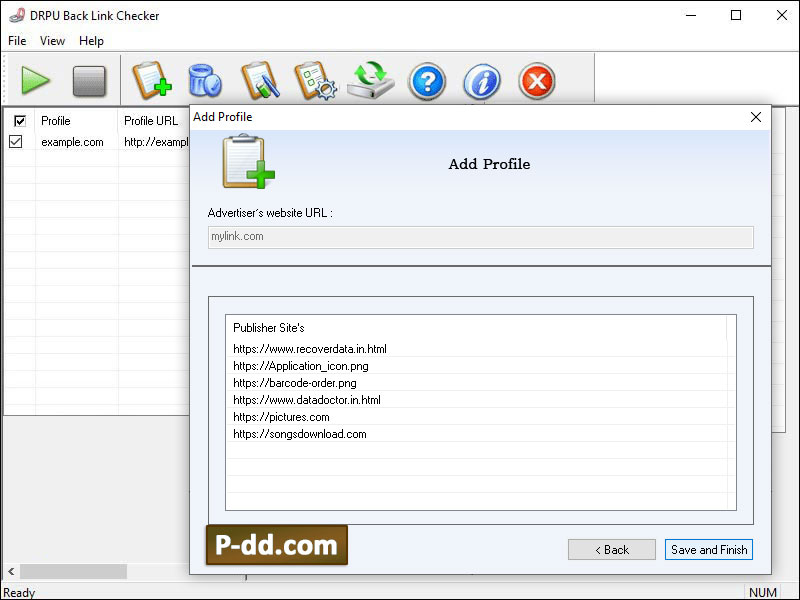 Reciprocal link monitoring software