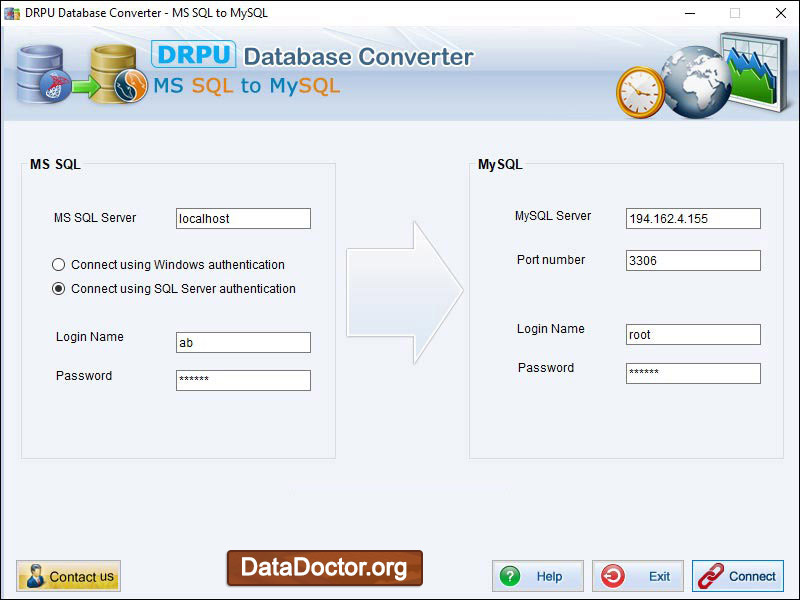 MSSQL to MySQL Migration Software