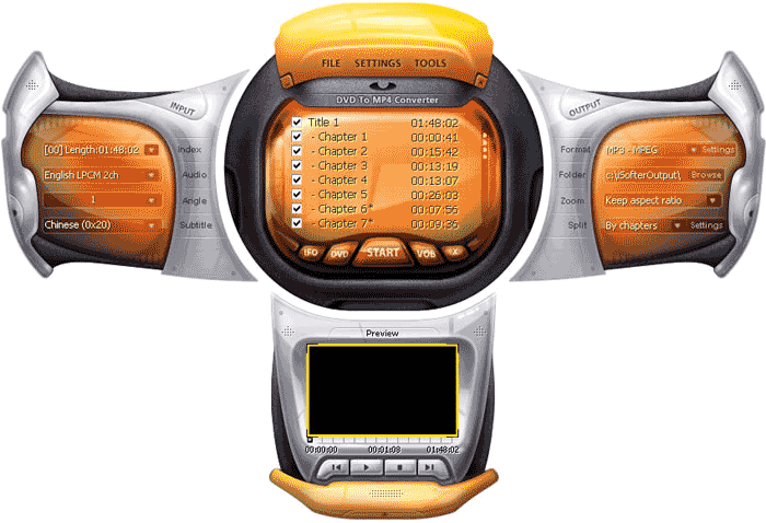 iSofter DVD to mp4 Video Converter
