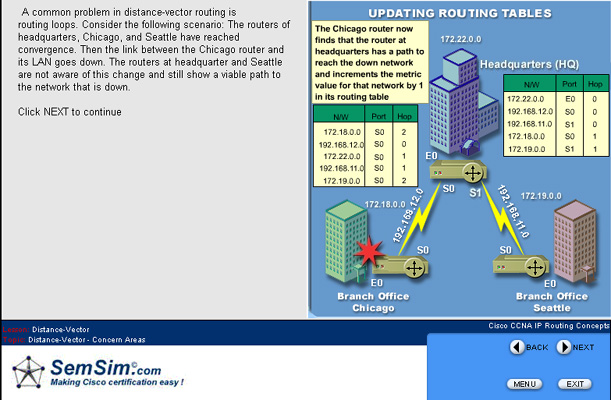 SemSim CCNA 640-802 Certification Exam Training