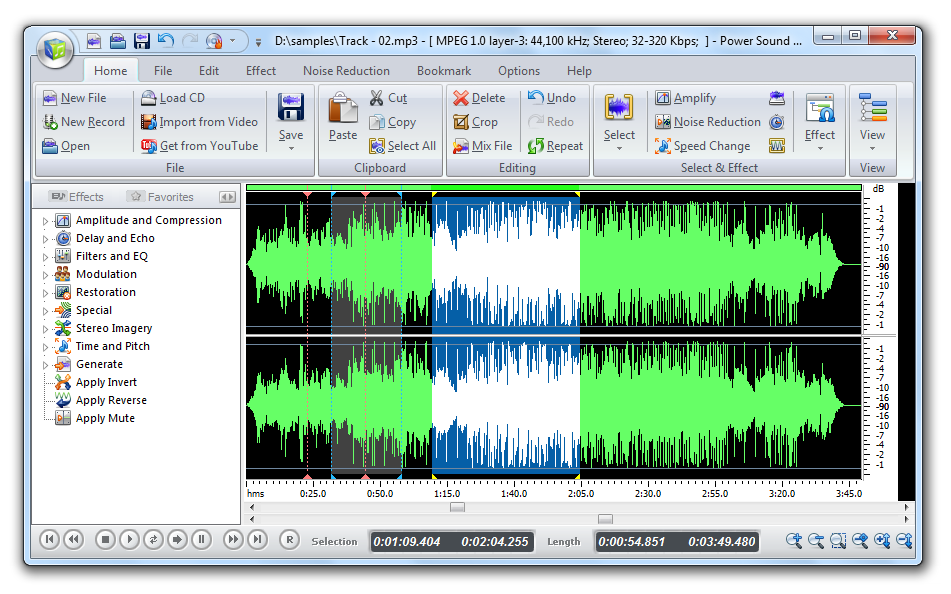 Power Sound Editor Free 2008