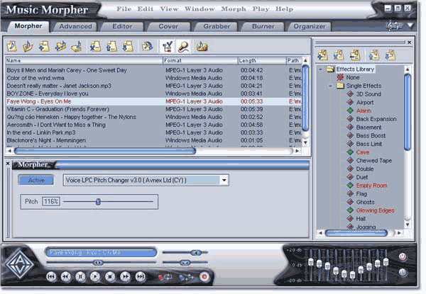 AV Audio Music Morpher