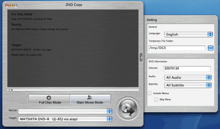 DVD Video Copy for Mac