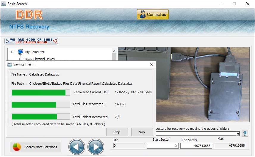 Windows Vista NTFS Files Recovery Tool