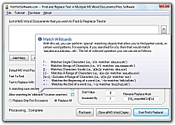 MS Word Find and Replace Text in Multiple MS Word 
