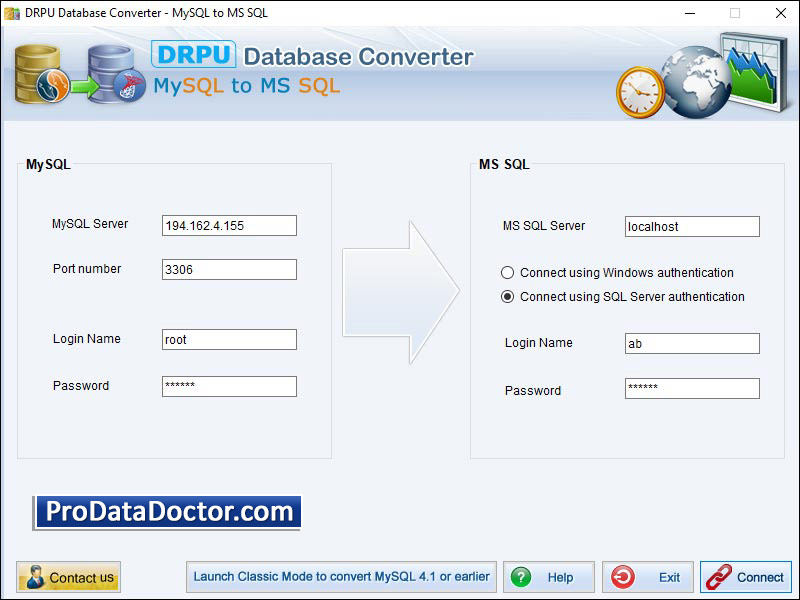 MySQL Database Converter